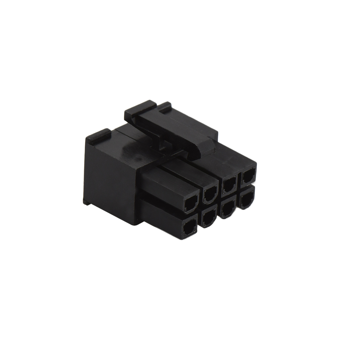 Pitch 4.2mm Male 双排 Housing 七八连PIN 特殊款 2X4Pin 黑色